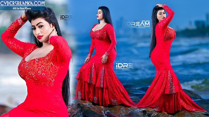 Primiyula Wijayarathna Red Dress