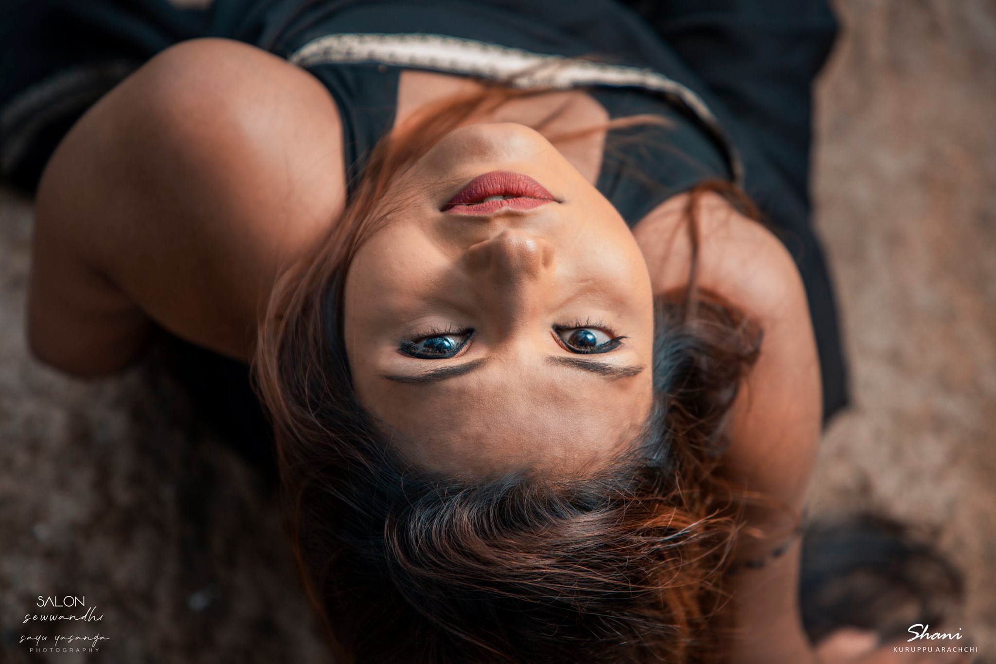 Shani Kuruppuarachchi Black Saree (5)