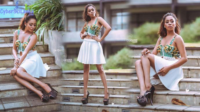 Jesica Alwis White Dress