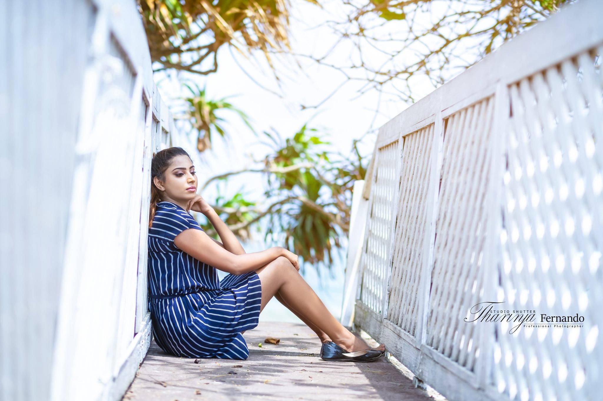 Chethana Ranasinghe Blue Dress (2)