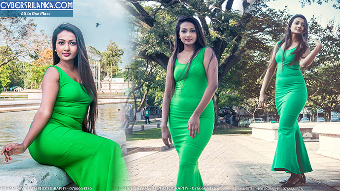 Madushany Perera Green Dress