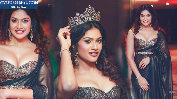 Chulakshi Ranathunga Black Saree