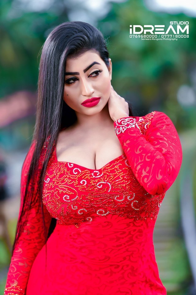 Primiyula Wijayarathna Red Dress (1)