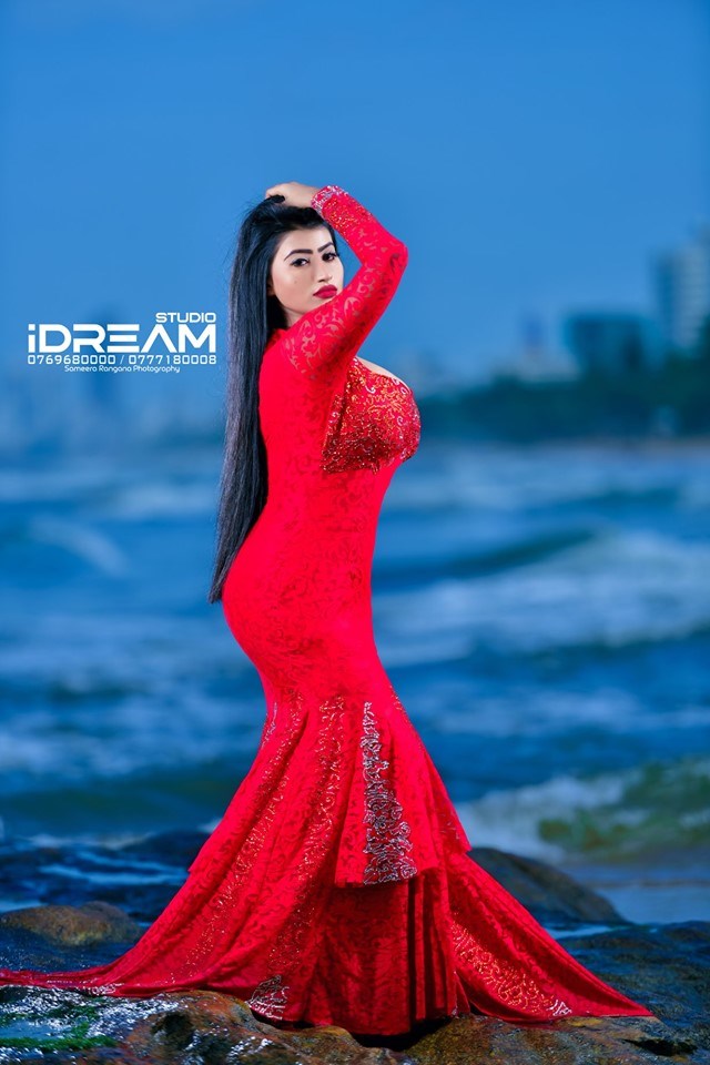 Primiyula Wijayarathna Red Dress (6)