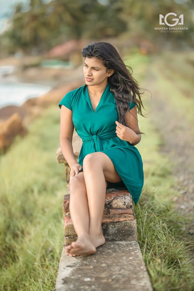 Rumesha Dilshani Green Dress (4)