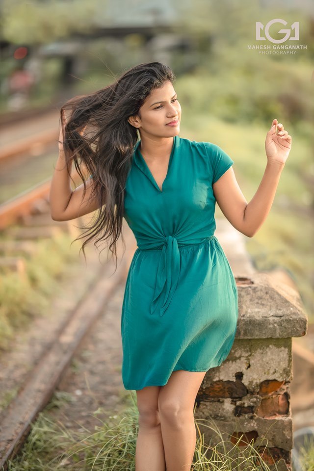 Rumesha Dilshani Green Dress (5)