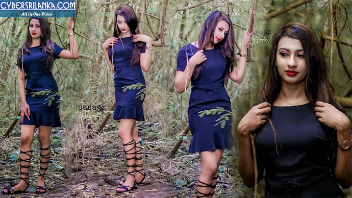 Isha Liyanage Blue Dress