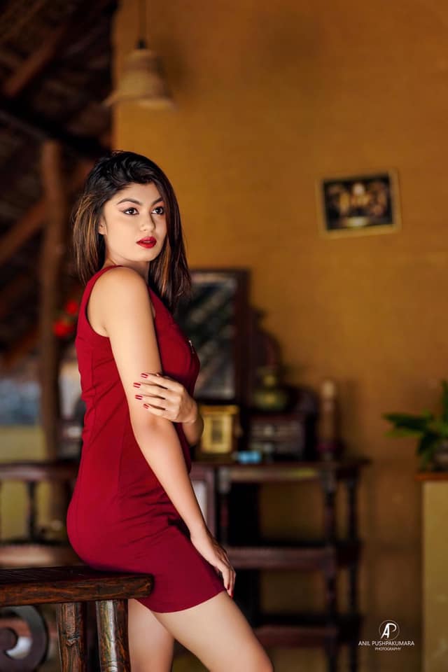 Siwmini Nilakshi Red Dress 3