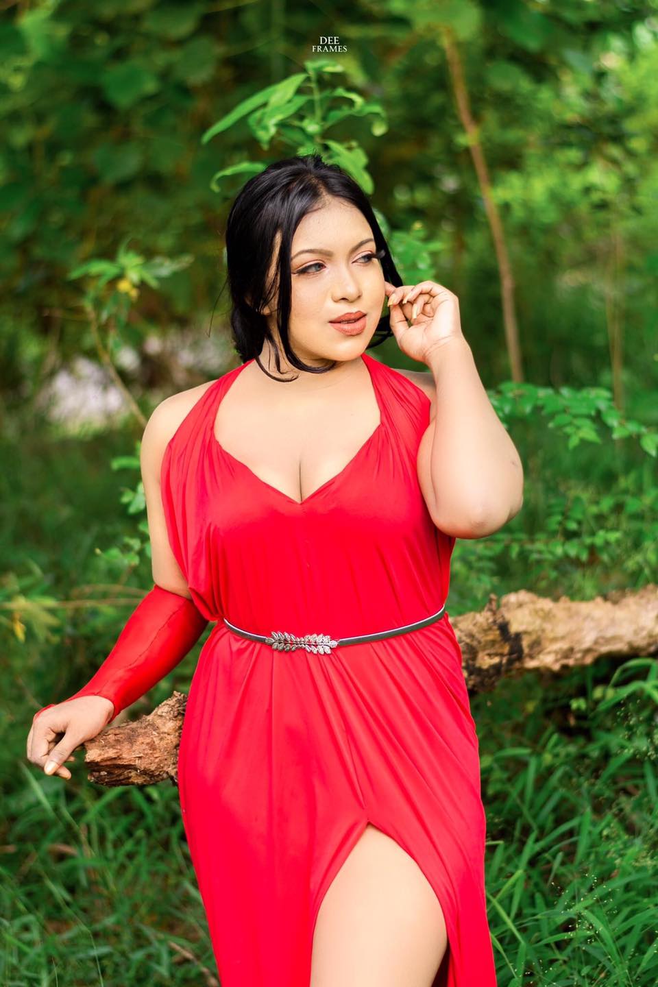 Pavithra Pavi Red Dress (10)