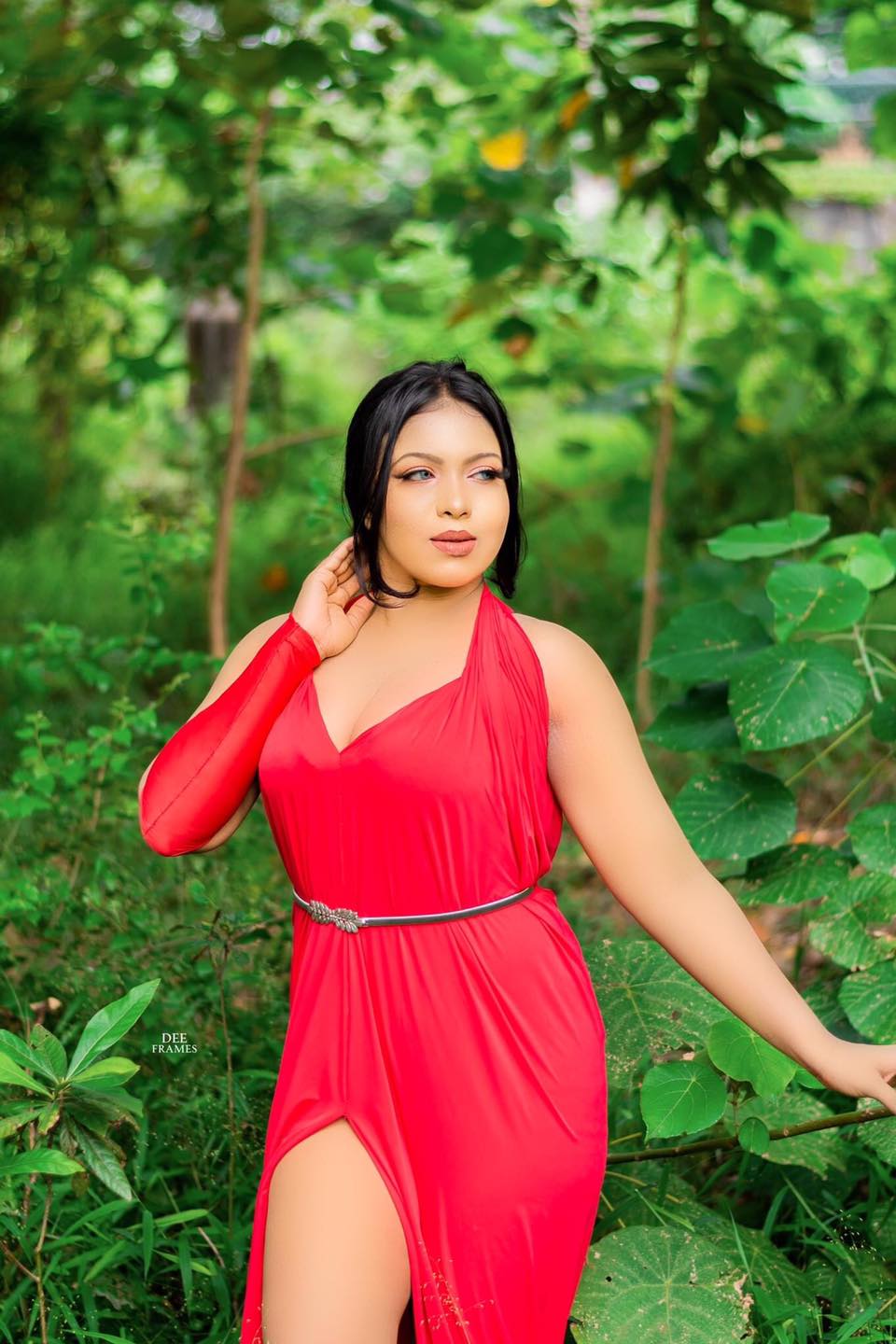 Pavithra Pavi Red Dress (12)