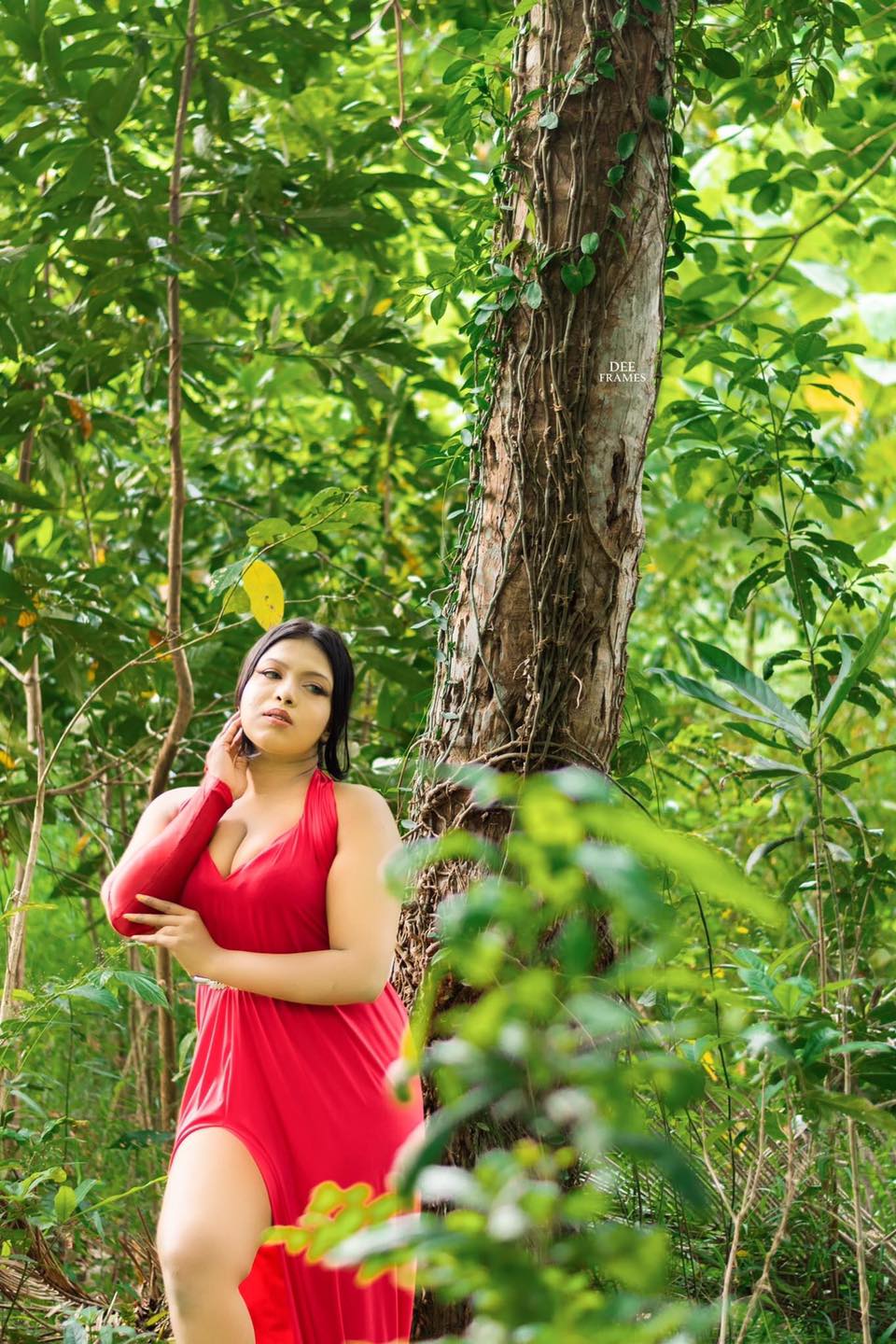 Pavithra Pavi Red Dress (14)