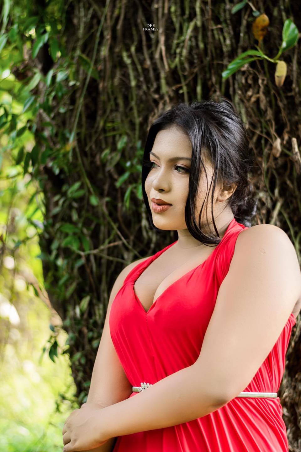 Pavithra Pavi Red Dress (4)