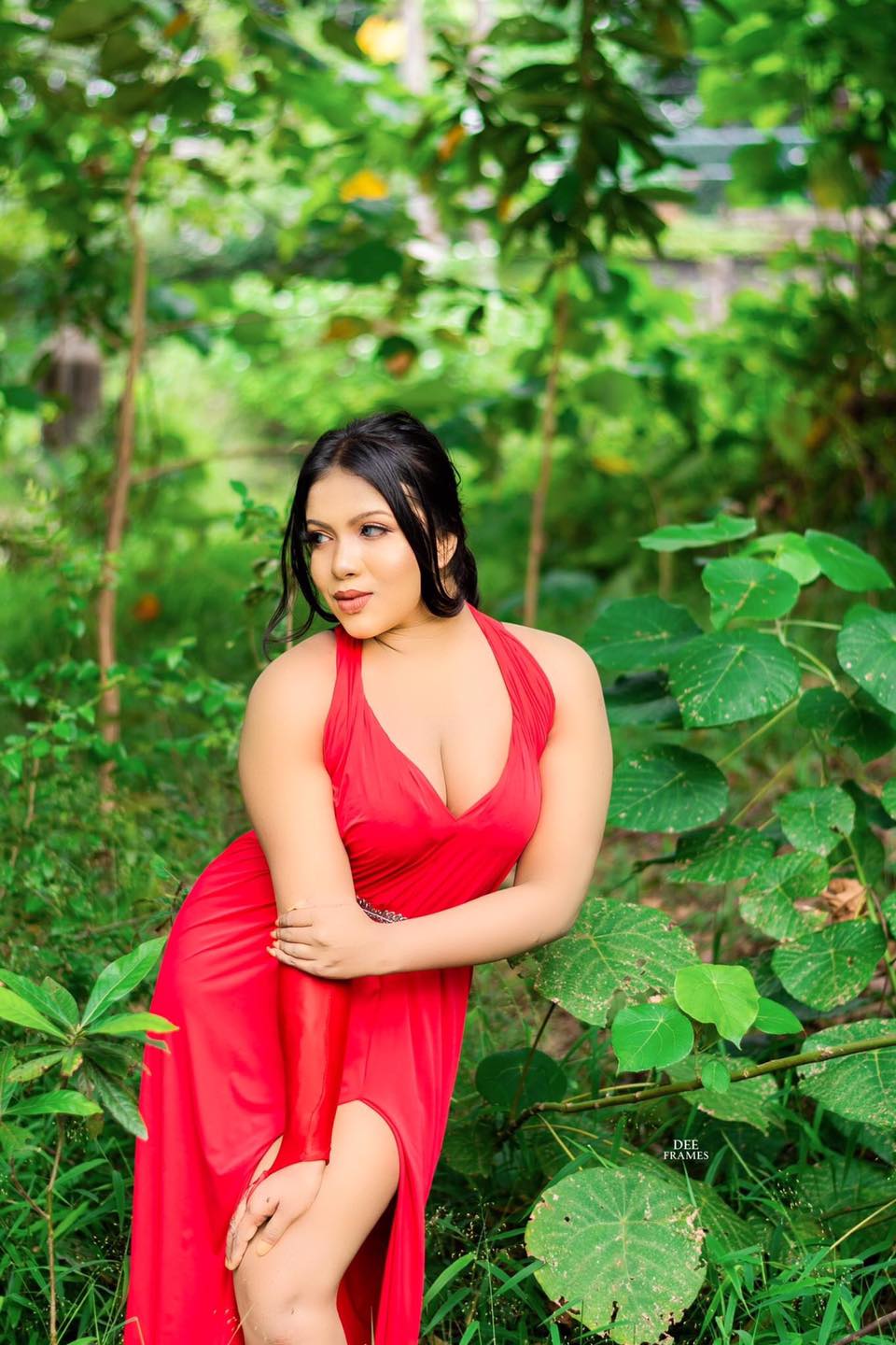 Pavithra Pavi Red Dress (5)