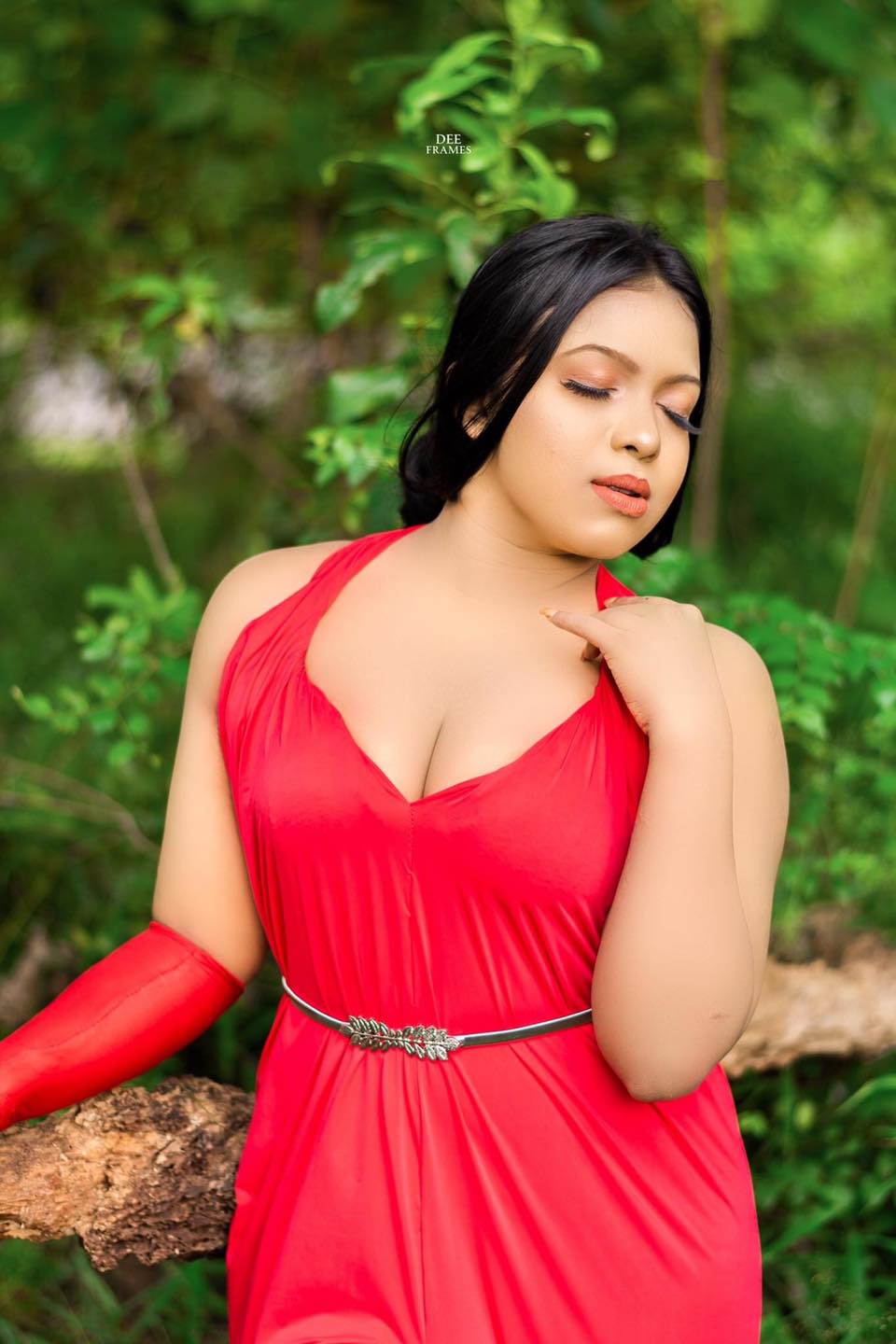 Pavithra Pavi Red Dress (6)