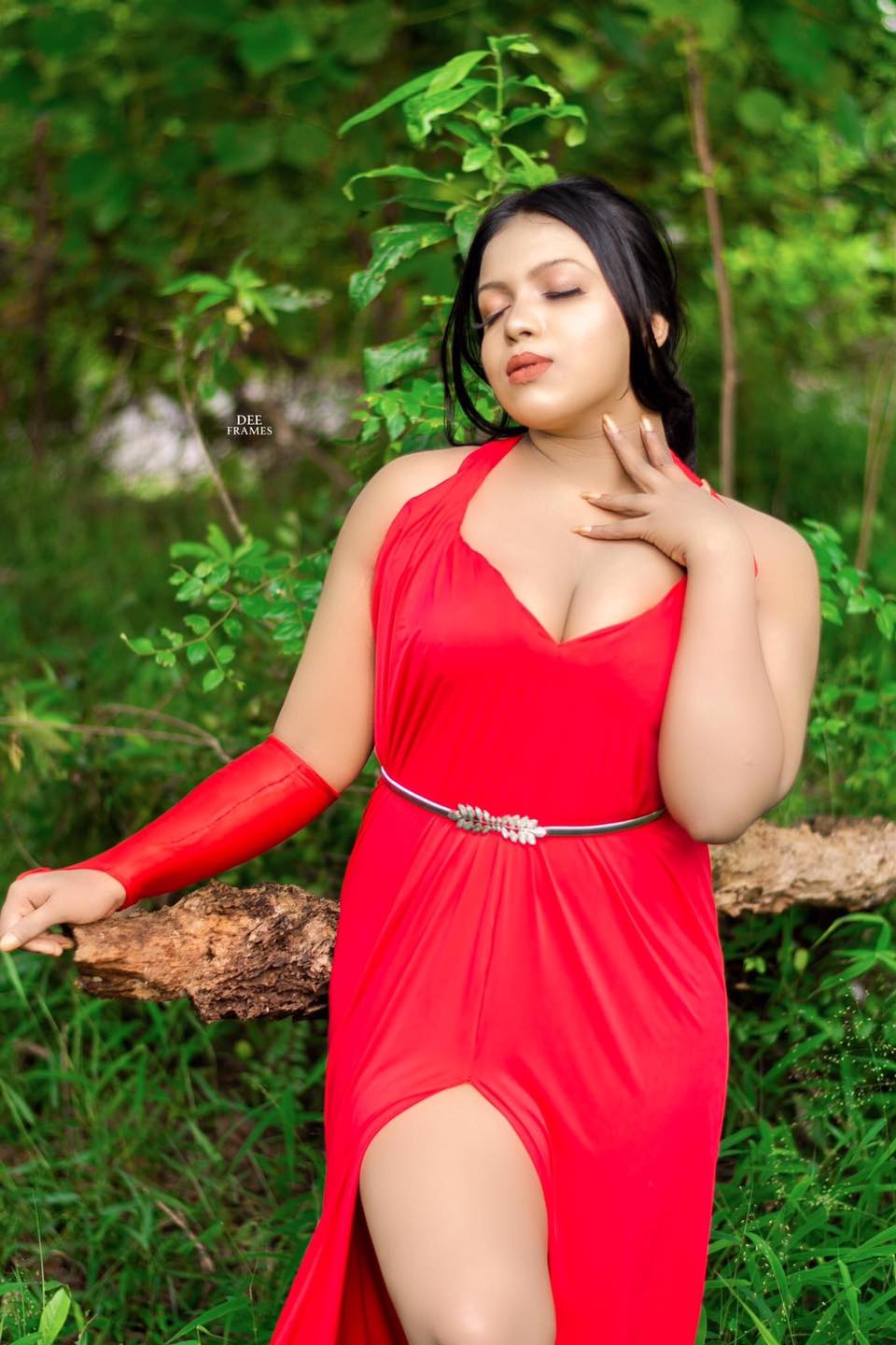 Pavithra Pavi Red Dress (7)