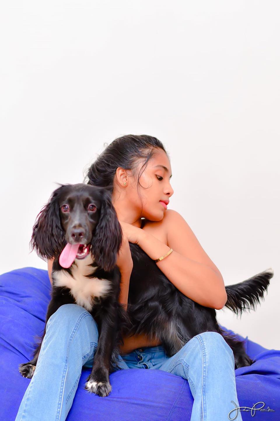 Sanjalee with Dog Photo Shoot (8)