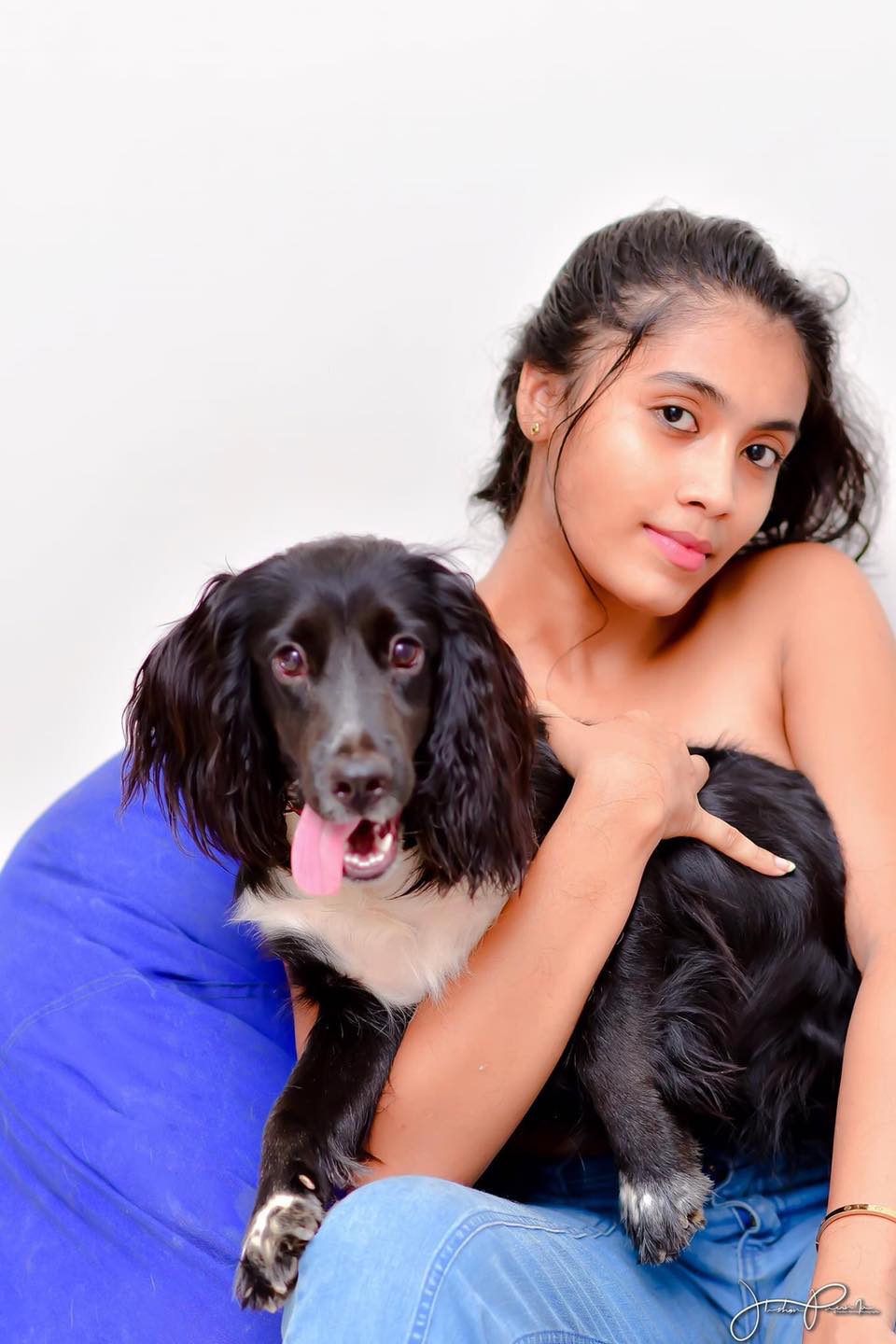 Sanjalee with Dog Photo Shoot (9)