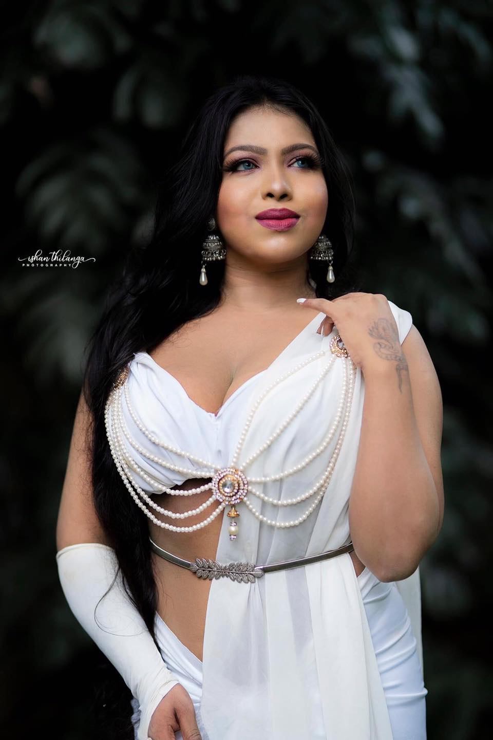 Pavithra Pavi White Dress (3)