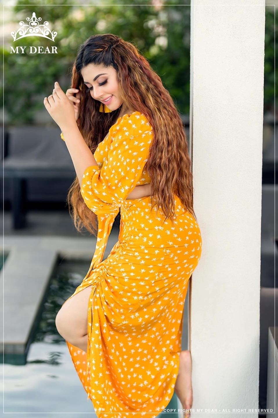 Udari Kaushalya Yellow Dress (1)