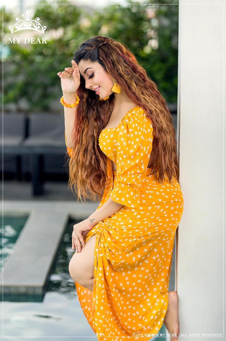 Udari Kaushalya Yellow Dress (4)